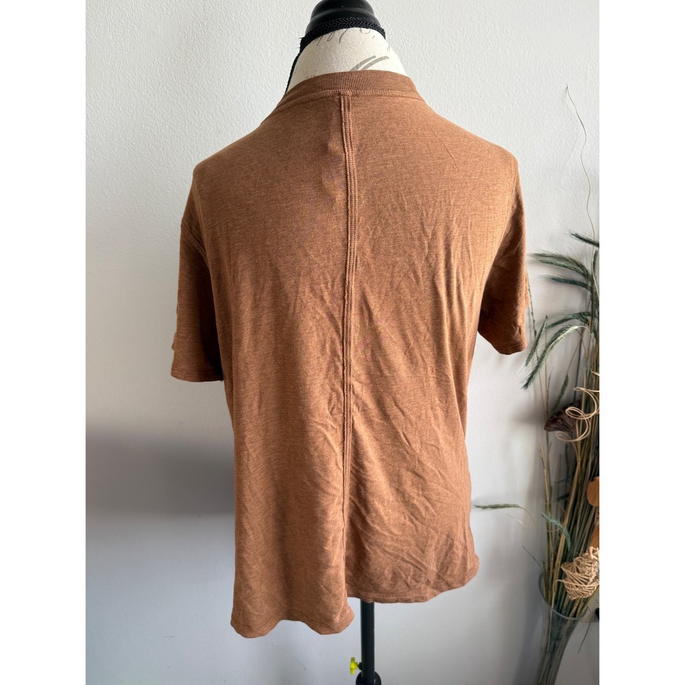 Lululemon Love Crewneck Short Sleeve T-Shirt Copper Brown LW3EE8S Size 6